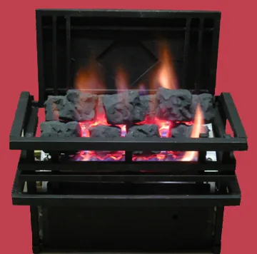 Americana basket with coals