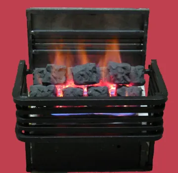 Post-Modern basket with coals